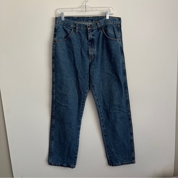 Vintage Rustler Classic Blue Denim Jeans-Men’s Size 34x30 - Picture 1 of 4